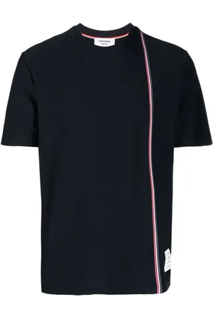 Thom Browne Homme, Tops, Bleu, Taille: S T-Chemises
