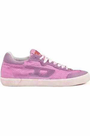 Diesel Femme, Chaussures, Rose, Taille: 38 1/2 EU Baskets avec semelle en caoutchouc et cuir