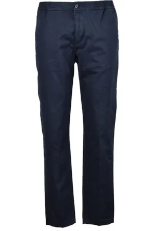 Tommy Hilfiger Homme, Pantalons, Bleu, Taille: W35 Pantalon Conique Décontracté avec Fermeture Éclair
