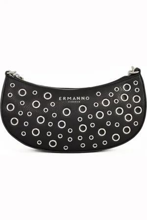 ERMANNO SCERVINO Femme, Sacs, Noir, Taille: ONE Size Sac bandoulière rond avec fermeture éclair