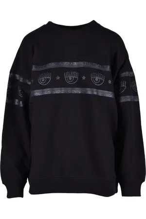 Chiara Ferragni Femme, Sweatshirts et sweats à capuche, Noir, Taille: 36 FR Sweat en Coton - Modèle: Felpa
