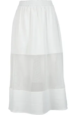 Armani Exchange Femme, Jupes, Blanc, Taille: 40 FR Jupe Crayon Élastique