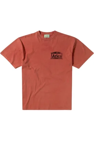ARIES Homme, Tops, Rouge, Taille: XL Tee-shirt Graphique Vintage Temple