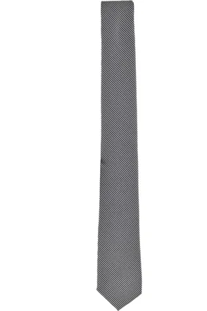 Ermenegildo Zegna Homme, Accessoires, Gris, Taille: ONE Size Cravate en Soie Polyester - Description: Cravate