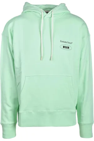 Msgm Homme, Sweatshirts et sweats à capuche, Vert, Taille: L Maglia