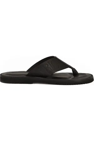 Emporio Armani Homme, Chaussures, Noir, Taille: 41 EU Tongs en Toile et Caoutchouc