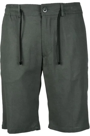 CRUNA Homme, Shorts, Vert, Taille: XL Short Bermuda en Viscose et Lin