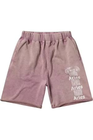 ARIES Homme, Shorts, Rose, Taille: S Sweatshort Colonne Ancienne