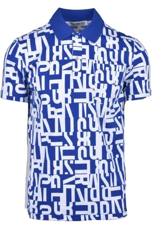 Bikkembergs Homme, Tops, Bleu, Taille: L Polo en coton élasthanne