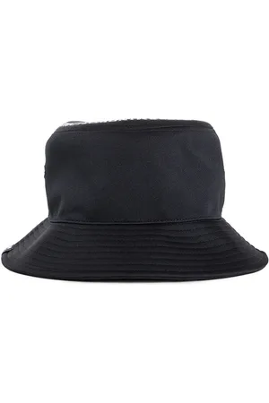 MASTERMIND Homme, Accessoires, Noir, Taille: L Chapeau Noir avec Imprimé Crâne et Bord Brodé