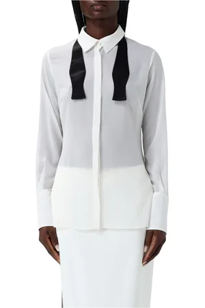 Elisabetta Franchi Femme, Blouses et Chemises, Blanc, Taille: 42 FR Chemise Élégante pour Hommes et Femmes