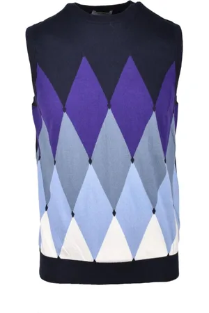 BALLANTYNE Homme, Pulls, Bleu, Taille: L Gilet