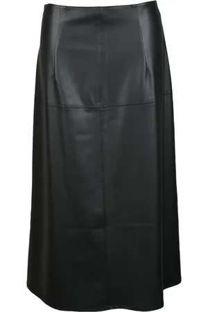 Max Mara Femme, Jupes, Noir, Taille: 36 FR Jupe Longue Renata avec Fermeture Éclair