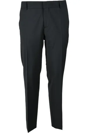 D.A. Daniele Alessandrini Homme, Pantalons, Noir, Taille: XL Pantalon Gris en Laine Stretch