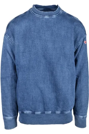 Diesel Homme, Sweatshirts et sweats à capuche, Bleu, Taille: L Maglia