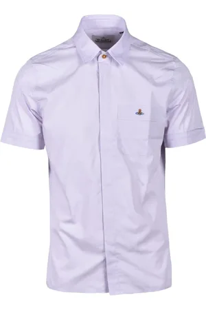 Vivienne Westwood Homme, Chemises, Violet, Taille: L Chemise en coton avec design unique