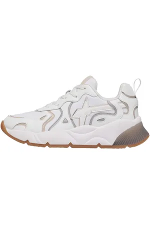 W6YZ Femme, Chaussures, Blanc, Taille: 36 EU Baskets en suède et tissu technique Sarah-W.