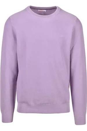 sun68 Homme, Pulls, Violet, Taille: L Pull en Tricot de Coton