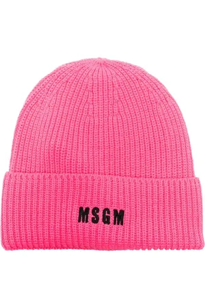 Msgm Femme, Accessoires, Rose, Taille: ONE Size Beanies