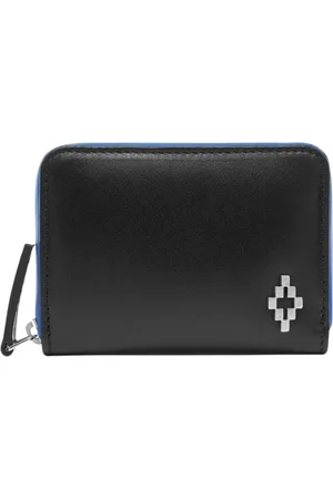 MARCELO BURLON Homme, Accessoires, Noir, Taille: ONE Size Porte-Cartes Bleu Noir Italie