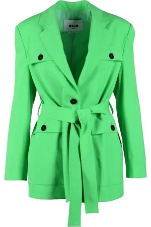 Msgm Femme, Manteaux, Vert, Taille: 34 FR Veste