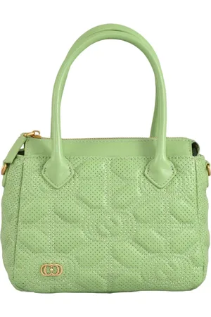 La Carrie Femme, Sacs, Vert, Taille: ONE Size Sac en cuir Stich Spoon avec fermeture éclair