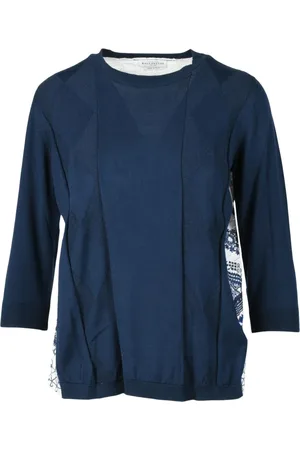 BALLANTYNE Femme, Pulls, Bleu, Taille: 42 FR Maglia
