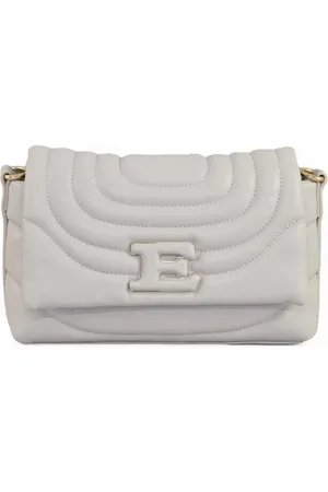 ERMANNO SCERVINO Femme, Sacs, Gris, Taille: ONE Size Sac à bandoulière Flap Rives avec Clip