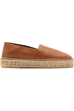 VALENTINO GARAVANI Homme, Chaussures, Brun, Taille: 42 EU Espadrilles en Cuir Marron