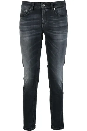 Dondup Femme, Jeans, Gris, Taille: W27 Jean en coton biologique Monroe fermeture éclair