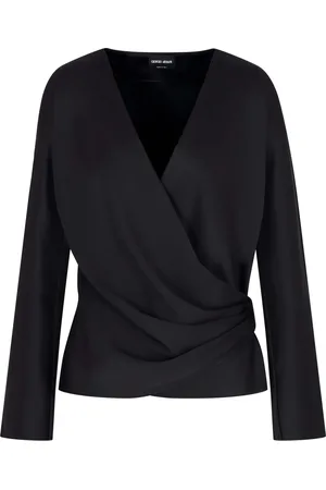 Giorgio Armani Femme, Blouses et Chemises, Noir, Taille: 40 FR Chemise Forêt Noire