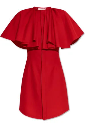 Ami Femme, Robes, Rouge, Taille: 36 FR Robe avec finition plissée