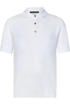 LOW BRAND Homme, Tops, Blanc, Taille: S Polo Blanc Texturé Ss25