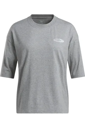 Reebok Femme, Tops, Gris, Taille: 36 FR IDE Brand Fière TEE