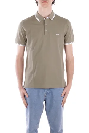FAY Homme, Tops, Vert, Taille: L Polos Verts Fermeture à Boutons