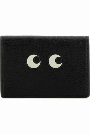 Anya Hindmarch Femme, Accessoires, Noir, Taille: ONE Size Élégant Porte-cartes en cuir noir