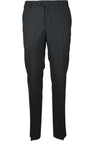 corneliani Homme, Pantalons, Gris, Taille: L Laine Vierge Pantalon Élégant