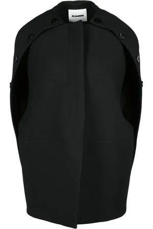 Jil Sander Femme, Vestes, Noir, Taille: 42 FR Capospalla