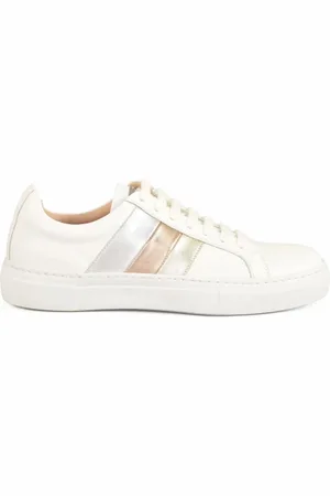 Fabiana Filippi Femme, Chaussures, Blanc, Taille: 38 1/2 EU Baskets en Cuir - Semelle en Caoutchouc Modèle
