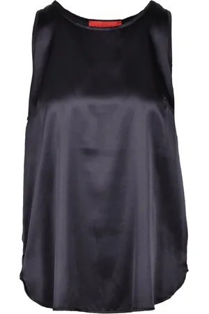FARFETCH Femme, Tops, Noir, Taille: 36 FR Haut en Soie