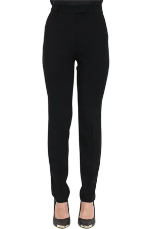 Max Mara Femme, Pantalons, Noir, Taille: 36 FR Pantalon Élégant en Triacétate Polyester