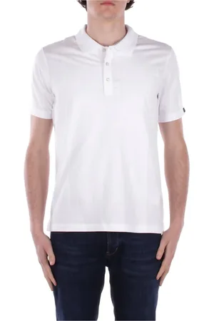 FAY Homme, Tops, Blanc, Taille: 2XL T-shirts et Polos Blancs avec Logo