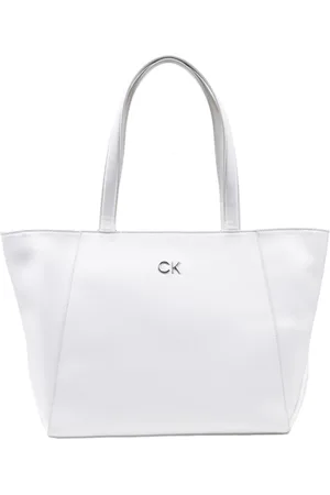 Calvin Klein Femme, Sacs, Blanc, Taille: ONE Size Sac Daily Shopper Élégant