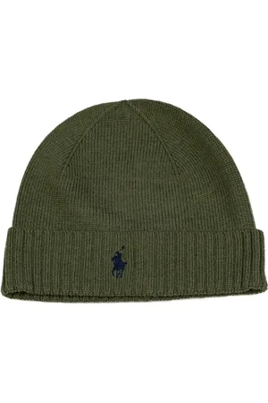 Ralph Lauren Homme, Accessoires, Vert, Taille: ONE Size Bonnet à Logo