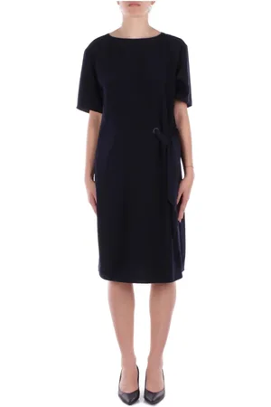 Emporio Armani Femme, Robes, Bleu, Taille: 42 FR Robe bleue avec fermeture éclair et détail