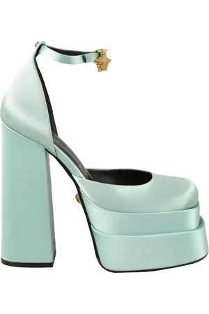 VERSACE Femme, Chaussures, Bleu, Taille: 38 EU Chaussures