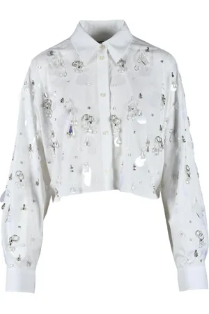 Msgm Femme, Blouses et Chemises, Blanc, Taille: 36 FR Chemise