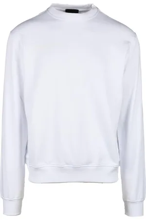 Costume National Homme, Sweatshirts et sweats à capuche, Blanc, Taille: M Sweat en Coton Contemporain