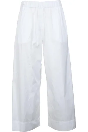 Max Mara Femme, Pantalons, Blanc, Taille: 34 FR Pantalon Large Maillots de bain Esperia