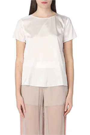 Giorgio Armani Femme, Blouses et Chemises, Blanc, Taille: 40 FR TOP élégant